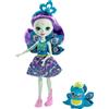 Enchantimals, Bambola Patter Pavone con Animale, Giocattolo per Bambini 4+Anni, FXM74