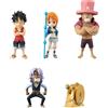 Banpresto BANDAI - Figura World Collectable - One Piece - B - 7 cm - (5 figure diverse - confezionate singolarmente) - BP28839P