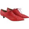 Emporio Armani Donna Tacchi EU37 pelle Rossa a Punta Pizzo Imitazione