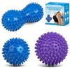 YANGTSUNG Palline Massaggio 3 Palle, Palline Massaggio e Lacrosse Ball, Sfere da Massaggio per Deep Tissue Massaggio, Fisioterapia, Rilascio Miofasciale, Auto-massaggio