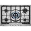 Electrolux PRONTA CONSEGNA - SPEDIZIONE IMMEDIATA Electrolux PX750UOV Piano Cottura da Incasso a Gas 75 cm 5 Fuochi Inox Bruciatore Wok Griglie in ghisa Soft line