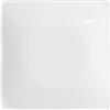 Villeroy & Boch - Modern Grace piatto piano, piatto quadrato in porcellana Bone Premium con angoli arrotondati, bianco brillante, 27 x 27 cm