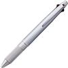 三菱鉛筆 uni Jetstream 4&1 Metal Edition, penna a sfera da 0,5 mm (nero, rosso, blu, verde) e portamine da 0,5 mm, argento ghiaccio (MSXE52000A05.81)