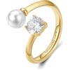 Brosway Anello Donna in Acciaio e Perle | Collezione Affinity - BFF191A