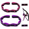 KEWUF 2 pcs Fascia Yoga elastici fitness donna Elastico Fasce di Resistenza 9 anelli Elastici Fitness Bande Yoga Elastico Pilates Stretching Cinghia Sportiva Altamente Elastica -Multicolore
