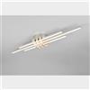Trio Cinto Plafoniera Led 25W 4k Dimensione 80 cm Acciaio
