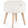 Bizzotto Sgabello Contenitore Zoya Con Vassoio Colore Bianco