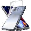 Captor Cover Trasparente per Motorola Moto G54 5G, Custodia TPU in Silicone Flessibile Morbida e Sottile, Protezione con Bordo Rialzato per Schermo e Fotocamera