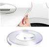 CGEAMDY Striscia Anti-Collisione Della Porta a Forma Di U, Striscia Meteo Anti Collisione Impermeabile Antipolvere Antivento, 500CM Anti Collisione Usato per La Maggior Parte Delle Auto (Trasparente)
