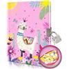 GINMLYDA Diario Segreto Bambina con Lucchetto, 80 Fogli a Righe da 17,8 x 13,5 cm Paillettes Shakable Quaderno per bambino per la Scrittura Scolastica Alpaca Regalo per Ragazze di età 6 7 8 9 10 11 12 Anni