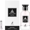 RESAES Resistant and aesthetic Profumo Jean Lowe Matière Eau de Parfum 100 ml, profumo arabo unisex a lunga durata, con atomizzatore ricaricabile da 5 ml, fragranza con note in pelle, iris, patchouli e legni ambrati (Matiere)