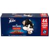 Purina Felix FELIX LE GHIOTTONERIE Jelly Multipack Gatto con Manzo pollo anatra e agnello 44x85 gr