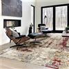 HAMID - Tappeto moderno in lana, Tappeto morbido moderno, Tappeto rettangolare grande per soggiorno, camera da letto, soggiorno (rosso beige, 300x250 cm)