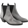 Emporio Armani Donna Stivali EU37 Grigio Fantasia Pelle Mandorla Punta Cowboy