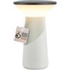 BRILONER - Pilia lampada da tavolo senza fili, touch dimmer continuo, ip44, cavo usb-c, lampada da scrivania senza fili, comodino, German Design Award 2026, 15 x 24 cm, grigio chiaro antracite