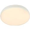 BRILONER - Plafoniera LED, dimmerabile, da bianco caldo a bianco neutro, lampada soffitto, plafoniera 35x8,5 cm, bianco