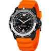 findtime Orologio solare da uomo, stile militare, analogico, sportivo, sportivo, impermeabile, tattico, alla moda, orologio da polso per uomo, lunetta girevole unidirezionale, cinturino in silicone