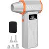 Aicevoos AS-S50 Aria Compressa Elettrico Rimuovi Polvere, 130000RPM & 4 Velocità Air Duster Soffiatore PC con Batteria Ricaricabile Per PC, Tastiera, Ufficio, Auto, Puliz, Grigio