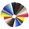 DOITEM Wartoon - Set di 96 cerniere in nylon, 24 colori, 20 cm e 30 cm di lunghezza, 2,5 cm di larghezza, per vestiti, borse, matite, federe