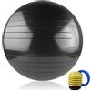 VELLUSTRA Palla Fitness per Pilates, Yoga Pilates, Palla da Ginnastica, Fitball Anti Scoppio 65CM per Pilates, Yoga, Ginnastica, Gravidanza, Esercizi di Equilibrio, Addominali e Spalle