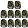 ETOPARS 10 Pezzi Benda Mimetica Nastro Camouflage Bendaggio Coesivo Adesivo Tessuto Camo Wrap Tape Protettivo per Militare Caccia Legno Morto 4.5m x 5cm