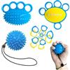 Homkuo set per allenamento delle mani e delle dita, pallina riabilitazione terapia mano, pallina antistress massaggio fisioterapia mano per rafforzare la presa avambraccio, alleviare lo stress