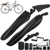 PlsMupn Parafango Bici, Universale Regolabile Parafanghi Bici, Sgancio Rapido Parafanghi MTB, Parafanghi Bici Anti-Splash per Mountain Bike/Corsa MTB da 24-28 Pollici