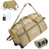 SUCIKORIO Pieghevole Borsone da Viaggio Con Ruote Impermeabile Borsoni da Viaggio Grandi 100L XXL Bagaglio a Mano con Lucchetto Combinazione 3 Cifre Borsa da Viaggio Unisex Weekender per Aereo Viaggi