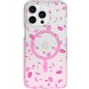tech21 FlexQuartz - Custodia per iPhone 15 Pro Max, compatibile con MagSafe, protezione standard militare 15x, design con fiori di ciliegio