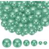 PATIKIL 8/14/20 mm Perle Finte Senza Foro, 150 Pezzi Perle Galleggianti per Riempimento Vaso Centrotavola Decorazione per Matrimoni Feste Casa Decor Candele Galleggianti, Verde Scuro