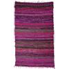 GURU SHOP Guru-Shop Tappeto Patchwork Leggero, Trapunta Patchwork 100x160 cm - Viola-multi, Rosso, Cotone, Tappeti e Tappetini