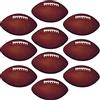 Beistle 57079 10-pack miniature Football Cutouts for Parties, 4 - 1/5,1 cm