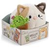 NICI Angy 63180 - Gatto di Peluche (13 cm) con moodie-Cactus Magnetico, in Confezione Regalo, in Morbido Tessuto Peluche, per Coccole e Giochi, per Bambini e Adulti, 28 cm, Beige