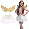 Boland - Set di costumi da angelo per bambini, ali e gonna, costume in maschera per feste a tema, Halloween, carnevale e Natale