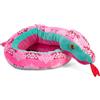 Wild Republic Plush Snake Rosa a nido d'ape, Serpente Di Peluche, Regalo Per Bambini, Peluche Per Bambini, Imbottitura Realizzata Partendo Da Bottiglie Riciclate