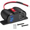 Linkstyle Presa USB Accendisigari Splitter, Splitter Caricabatterie per Auto con Doppia Porta USB A Uscita per 12V/24V Auto RV Barca