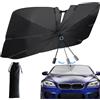 Airminti Parasole Auto Ombrello, Pieghevole Parasole per Auto Parabrezza, Anti-UV, Isolation Thermique, Parasole-Auto Parabrezza Interno adatto alla maggior parte delle SUV, MVP e Camion-M (138 * 80cm)