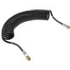 Partuto 30 Cerchio Tubo Freno ad Aria Raffreddatore Olio Bobina Coda Corta Linea Freno Bobina Cavo per Camion Trattori Montaggio con Raccordo M22x1.5 NPT Nero 24.5FT