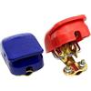 CGEAMDY 2 Pezzi Connettori a Sgancio Rapido Batteria, Terminale Batteria a Sgancio Rapido in Rame Puro, Morsetti Della Batteria a Sgancio Rapido Morsetti Connettori Positivo Negativo per Auto Camion