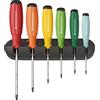 PB Swiss Tools Set di cacciaviti Torx PB 8440 RB | 100% Swiss Made | Set di 6 cacciaviti colorati T8/T9/T10/T15/T20/T25, con supporto da parete