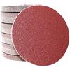 FEIHU 30 Pezzi Dischi Abrasivi 180 mm, Rotondi di Carta Vetrata, Grana 5X P60,100,120,180,240,320 per Smerigliatrici per Cartongesso e Giraffe Abrasive