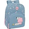 safta SNOOPY - Zaino scolastico per bambini, con motivo animato, ideale per scuola e ragazzi, comodo e versatile, qualità e resistenza 26 x 11 x 34 cm