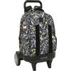 safta GRAFFITI SPLASH - Zaino grande con ruote, Compact Evoluzione, rimovibile, ideale per bambini di diverse età, comodo e versatile, qualità e resistenza, 33 x 22 x 45 cm