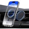A2C Supporto per cellulare da auto per Magsafe [17 x N54 Magneti e ultra stabili] Supporto universale per cellulare magnetico per griglia di ventilazione, per iPhone, Samsung & Magsafe