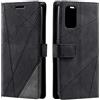 Vankii Cover per Samsung Galaxy A53 5G, Flip Caso Libro Portafoglio Custodia in Pelle PU Magnetica,Custodia Pelle Sintetica TPU Silicone Antiurto,Funzione Supporto Slot Schede (Nero)