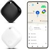 Lizoak Android Smart Tag, Google My Dispositivo Trova APP Bluetooth Tracker IP66 Impermeabile Key Finder per bagagli, portafoglio (bianco e nero, 2 pezzi)