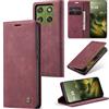 Phernykas Cover per Motorola Edge 70 Libro Pelle Portafoglio, [Porta Carte] [Magnetica] Premium PU Flip Wallet Custodia Cellulare Protection per Motorola Edge 70 Leather Case, Vion-rosso