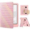 FINTIE Custodia per 7 Kindle Paperwhite (12ª Gen) / Colorsoft - 2024/2025 | Protettiva Supporto Cover con Slot per Schede & Hand Strap per Kindle Paperwhite e Kindle Colorsoft Signature, Iridescente