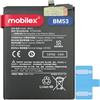MOBILEX® Batteria BM53 per Xiaomi Mi 10T 5G / Mi 10T Pro 5G / Redmi K30S Ultra | Ricarica Rapida 33W | 5000mAh - OEM | Ricambio interno con adesivo | Capacità originale
