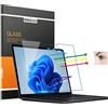 MEGOO pellicola protettiva vetro temperato per il portatile Microsoft Surface Laptop 5/4/3/2/1 13,5 pollici, anti-luce blu, facile installazione, protezione dello schermo touch amichevole